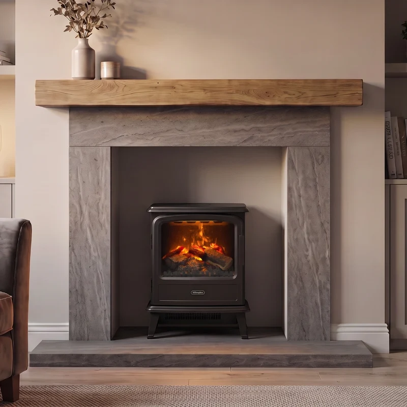Evandale Optimyst Electric Stove - Black